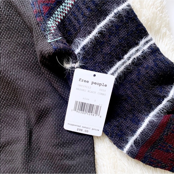 Free People Black Fairground Thermal •NWT• - Picture 8 of 8